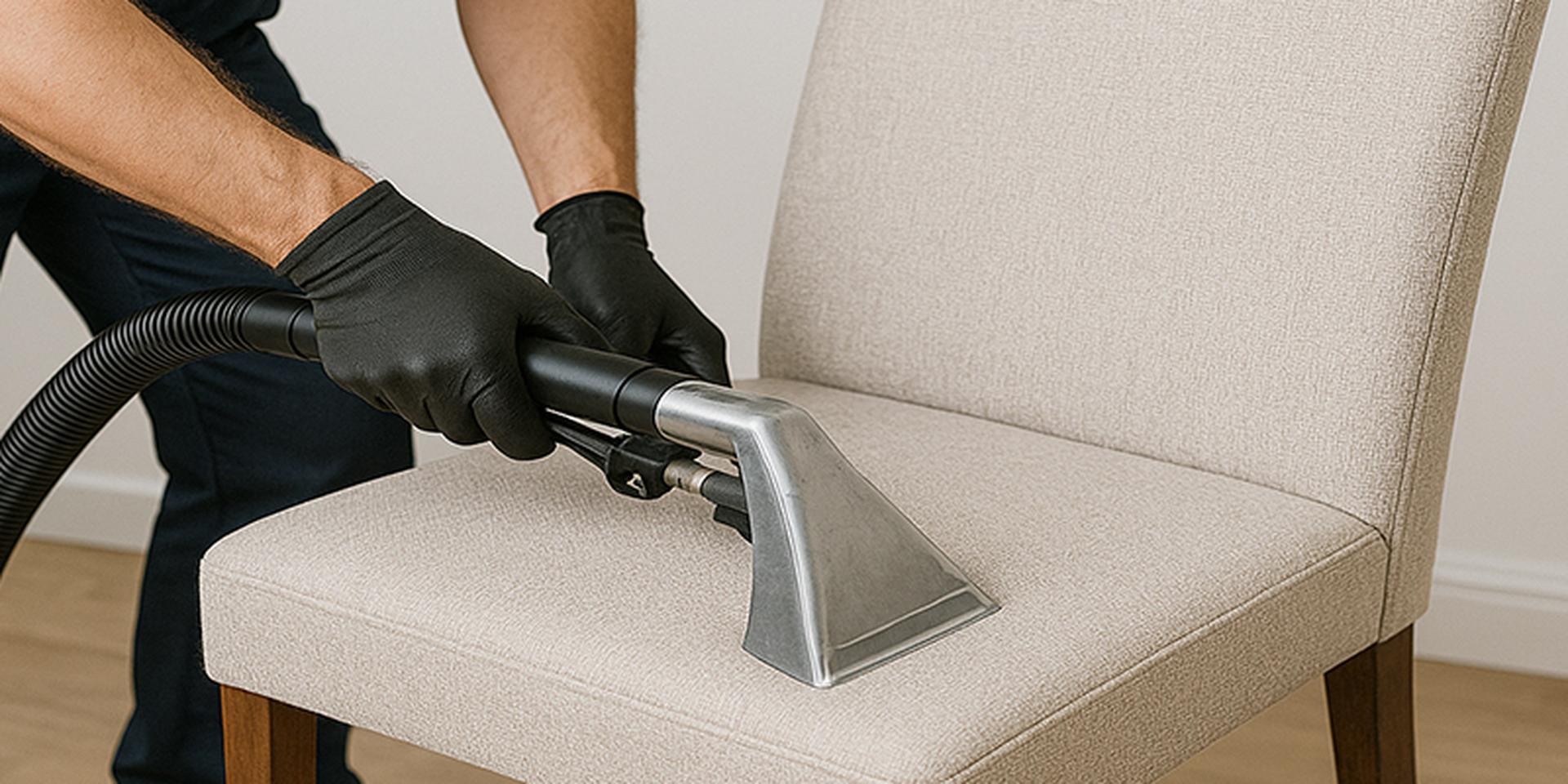 Deep cleaning of upholstered chairs